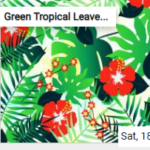 Green Tropical Leaves And Red Flowers Jigsaw