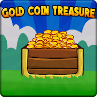 G2J Wooden Box Gold Coin Treasure Escape
