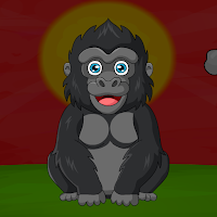 G2J Black Baby Gorilla Escape