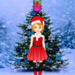 G2R-Christmas Girl Tree Escape HTML5