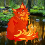 WOW-Fantasy Fire Cat Escape HTML5