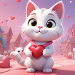 G4K Lovely Cat With Heart Rescue Game