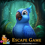 G4K Bright Blue Parrot Rescue Game
