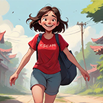 G4K Joyful Young Girl Rescue Game