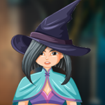 G4K Beautiful Witch Lady Escape