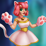 G4K Cat Costume Girl Escape