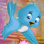 G4K Cute Blue Bird Escape