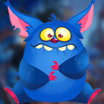 G4K Cute Blue Monster Escape