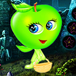 G4K Cute Green Apple Escape