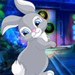 G4K Cute White Rabbit Escape