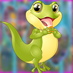 G4K Funny Green Lizard Escape