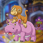 G4K Rescue The Hippo And Cute Monkey Escape