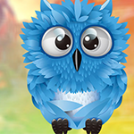 G4K Cute Blue Owl Escape