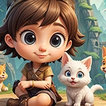 G4K Cute Kid And Pet Rescue Game