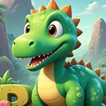 G4K Green Dinosaur Rescue Game