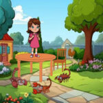 WOW Girl Escaped Scorpions Surroundings