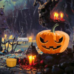 G2R-Halloween Crazy Emoji Forest Escape HTML5