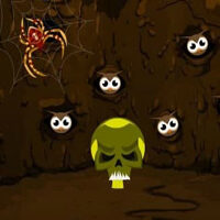 G2R-Big-Halloween Spider Cave Escape HTML5
