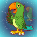 G2J Clever Green Parrot Escape