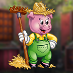 G4K PG Domestic Farm Pig Escape