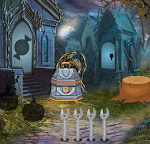 G4K Playful Cartoon Bear Escape