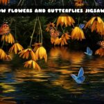 G2M Yellow Flowers and Butterflies Jigsaw
