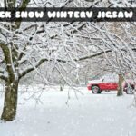 G2M Truck Snow Winter Jigsaw