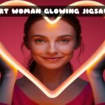 G2M Heart Woman Glowing Jigsaw