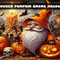 G2M Halloween Pumpkin Gnome Jigsaw