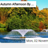 Autumn Afternoon By The Fountains Jigsaw