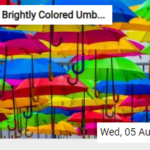 Brightly Colored Umbrellas Jigsaw