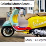Colorful Motor Scooter Jigsaw