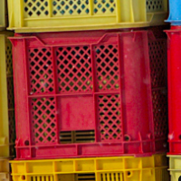 Colorful Plastic Crates