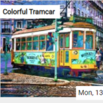 Colorful Tramcar Jigsaw