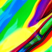  Brightly Colored Abstract Painting