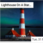 Lighthouse On A Starry Night Jigsaw
