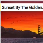 Sunset By The Golden Gate Bridge Jigsaw Puzzle Game
