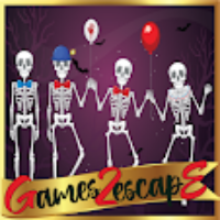 G2E Skeleton Family Escape For Halloween Party HTML5