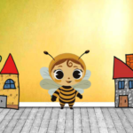 8B Find Cute HoneyBee Dressed Kid