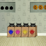 8B Find the Hidden Black Cat