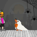 8B Find the Adorable Trick-or-Treat Puppy