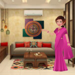 BIG-Traditional House Aunty Escape HTML5