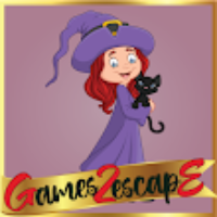 G2E Happy Witch Girl And Cat Room Escape HTML5